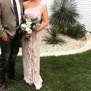 White by Vera Wang Dress in the color Biscotti